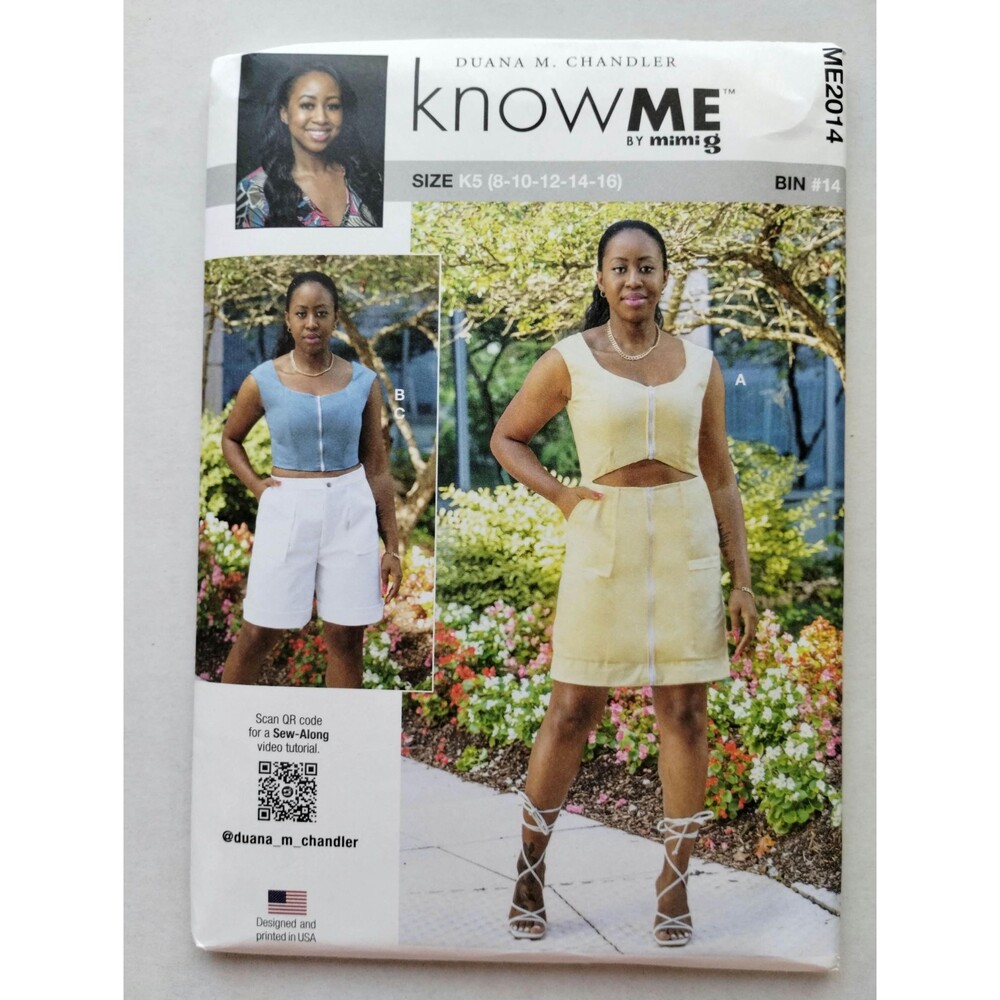 ME2014 KnowMe Sewing Pattern Misses Dress, Top, Shorts, Size K5 (8-16)